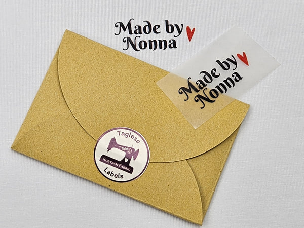 Made by Nonna - BLACK - Tagless Label Transfers