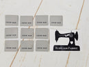 "Custom Made" Grey Clothing Labels - Pack of 10