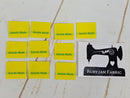 "Aussie Made" Green/Gold Clothing Labels - Pack of 10