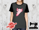 Axolotl Pink - CHARCOAL - Panels On Demand