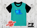 Axolotl Gamer Blue - MINT GREEN - Panels On Demand