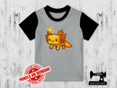 Axolotl Gamer Gold - LIGHT GREY - Panels On Demand