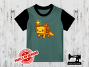 Axolotl Gamer Gold - SAGE GREEN - Panels On Demand