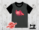 Axolotl Gamer Pink - CHARCOAL GREY - Panels On Demand