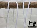 100M Braided Polyester Elastic WHITE (5mm wide)