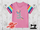 Number 3 Unicorn - LIGHT PINK - Panels On Demand
