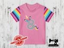 Number 8 Unicorn - LIGHT PINK - Panels On Demand