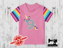 Number 9 Unicorn - LIGHT PINK - Panels On Demand
