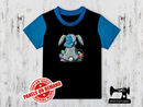 Easter Bunny Back - BLACK - Panels On Demand