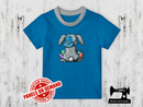 Easter Bunny Back - TURQUOISE - Panels On Demand