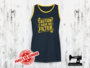 Caution I Have No Filter (yellow) - NAVY BLUE - Panels On Demand