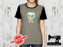 Chibi Creep Love Heart - LIGHT GREY - Panels On Demand