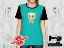 Chibi Creep Love Heart - MINT GREEN - Panels On Demand