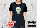 Chibi Creep Love Heart - NAVY BLUE - Panels On Demand