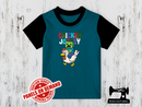Chicken Zombie - TEAL BLUE - Panels On Demand