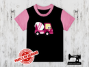 Diggers Pink Cement Truck - BLACK - Panels On Demand