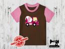 Diggers Pink Cement Truck - BROWN - Panels On Demand