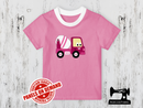 Diggers Pink Cement Truck - LIGHT PINK - Panels On Demand