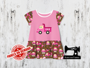 Diggers Pink Dump Truck - LIGHT PINK - Panels On Demand
