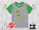 Don't Touch My Easter Eggs Dinosaur - HEATHER GREY - Panels On Demand