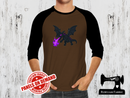 End Dragon Purple Flames - BROWN - Panels On Demand