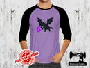 End Dragon Purple Flames - LIGHT PURPLE - Panels On Demand