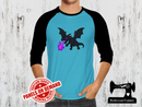 End Dragon Purple Flames - LIGHT BLUE - Panels On Demand