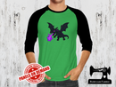 End Dragon Purple Flames - LIME GREEN - Panels On Demand
