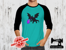 End Dragon Purple Flames - MINT GREEN - Panels On Demand