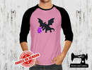 End Dragon Purple Flames - LIGHT PINK - Panels On Demand
