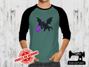 End Dragon Purple Flames - SAGE GREEN - Panels On Demand