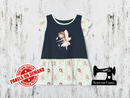 Pink Fairy (Brunette) - NAVY BLUE - Panels On Demand