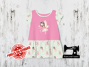 Pink Fairy (Brunette) - LIGHT PINK - Panels On Demand