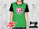 Pink Axolotl Block Game - LIME GREEN - Panels On Demand