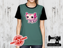 Pink Axolotl Block Game - SAGE GREEN - Panels On Demand