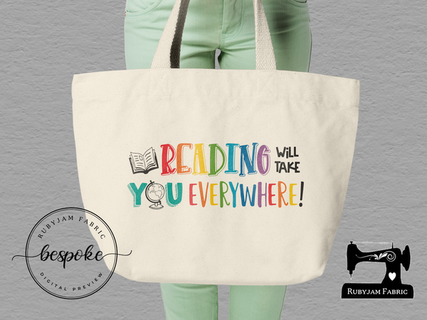 Reading Will Take You Everywhere - Tote Bag - Bespoke