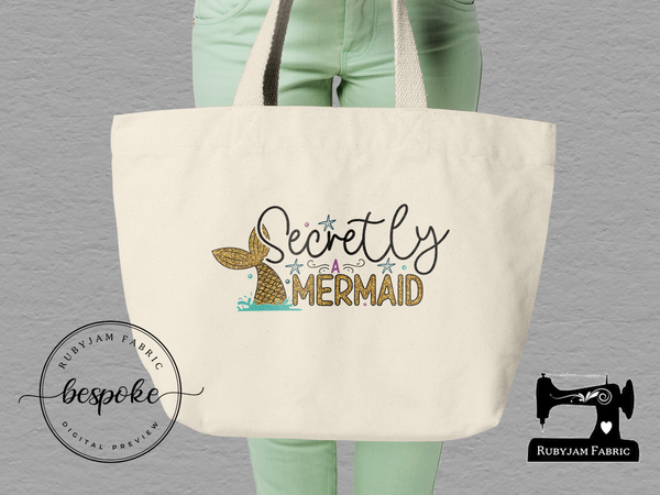 Secretly a Mermaid - Tote Bag - Bespoke