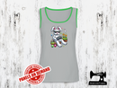 Easter Bunny Gamer Block - HEATHER GREY - Panels On Demand