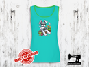 Easter Bunny Gamer Block - MINT GREEN - Panels On Demand