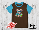 Easter Bunny Gamer Block 2 - BROWN - Panels On Demand