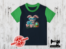 Easter Bunny Gamer Block 2 - NAVY BLUE - Panels On Demand