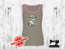 Rainbow Easter Bunny Egg Hunter - LIGHT GREY - Panels On Demand
