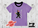 Believe Christmas Big Foot - LIGHT PURPLE - Panels On Demand