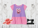 Shiny Disco Ball Easter Bunny Ears - LIGHT PURPLE - Panels On Demand