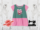 Shiny Disco Ball Easter Bunny Ears - SAGE GREEN - Panels On Demand