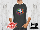 Soccer Ball Rainbow - CHARCOAL GREY - Panels On Demand