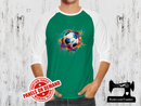Soccer Ball Rainbow - GREEN - Panels On Demand