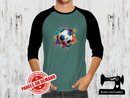 Soccer Ball Rainbow - SAGE GREEN - Panels On Demand