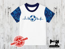 Soccer Ball Heartbeat - WHITE - Panels On Demand