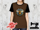 Stained Glass Bee - BROWN - Panels On Demand
